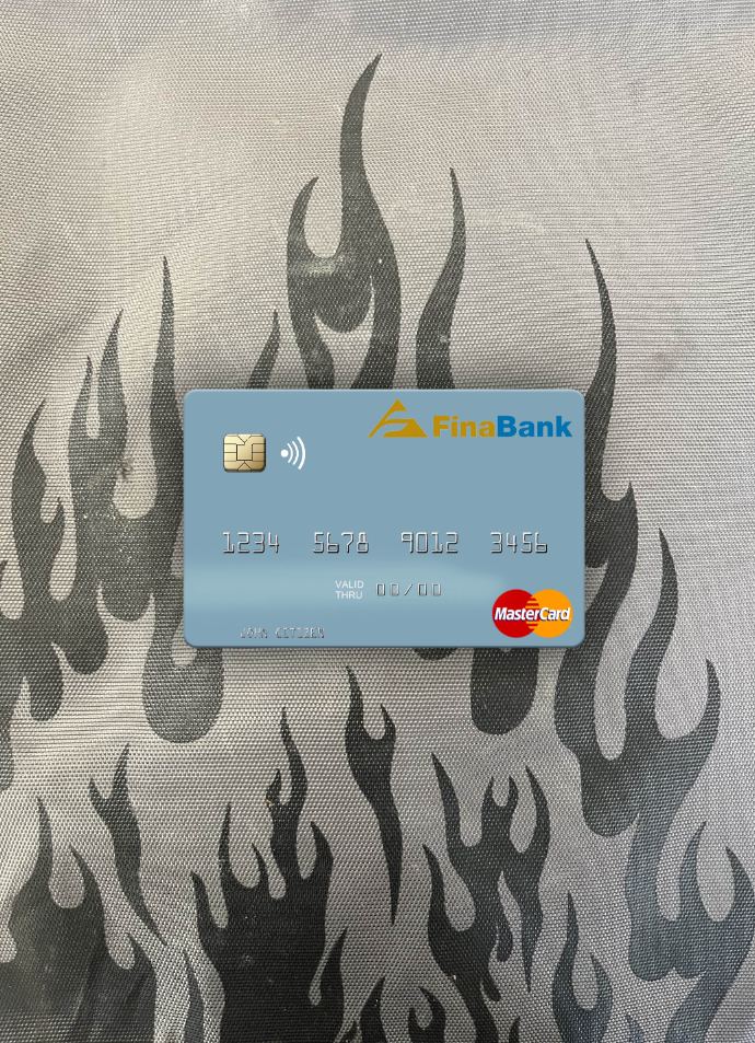 Download Suriname Finabank N.V. mastercard photolook front Photoshop template